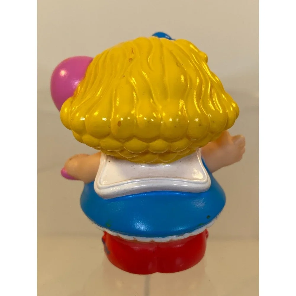 Fisher Price Little People Sarah Lynn Girl Blue Dress Pink Balloon 2003
